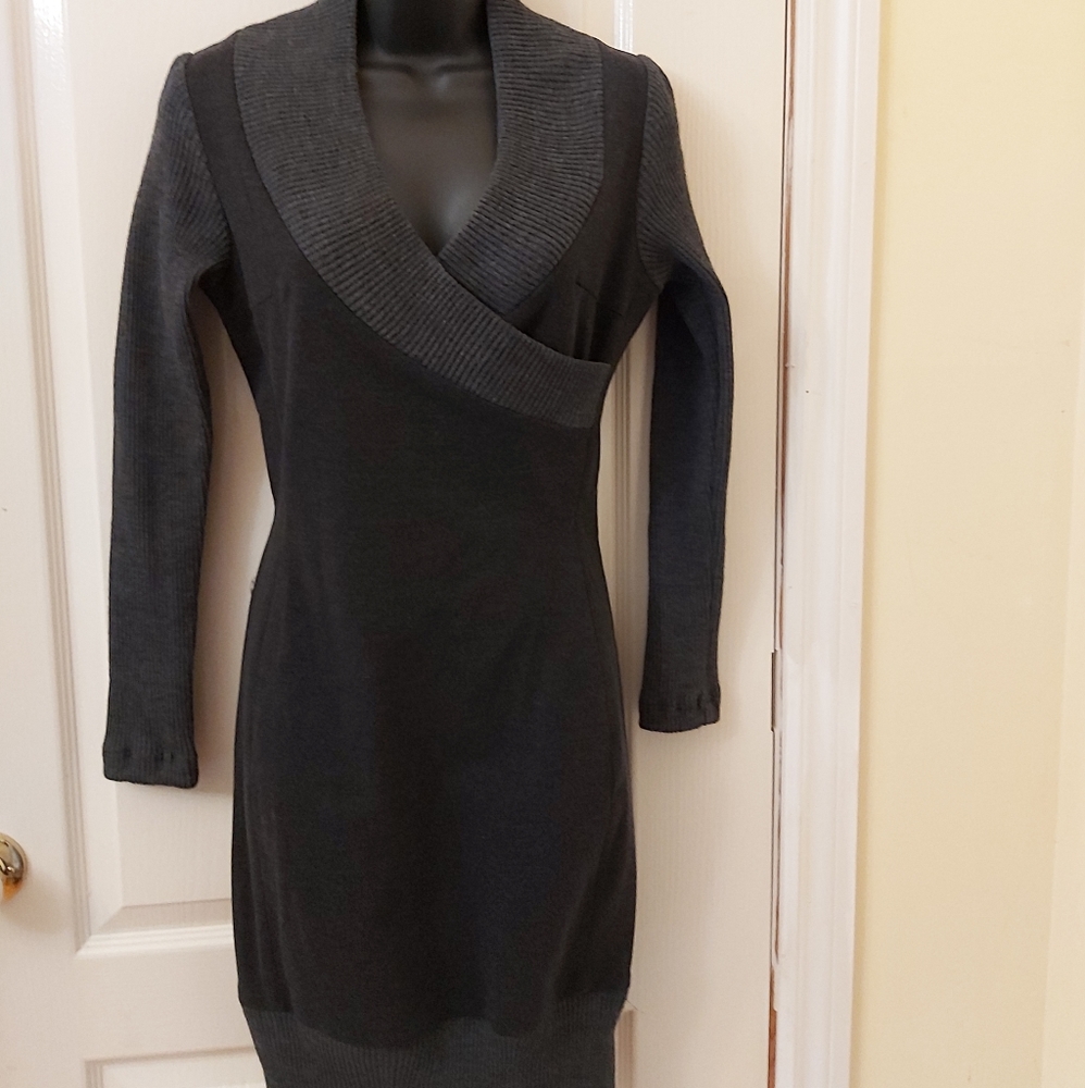Double-toned Long Sleeved Dress by Tenax